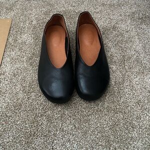 French, Handmade, calf leather ballet flats. 7.5/8.